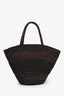 The Row Black/Brown 'Emilie' Raffia Tote Bag
