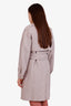 Pre-loved Chanel™ 16C Grey Tweed Military Coat Size 36
