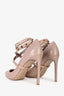 Valentino Nude Pink Rockstud Ankle Wrap Pumps Size 41.5