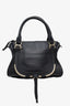 Chloe Black Leather Medium Marcie Shoulder Bag With Strap