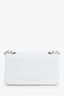 Pre-loved Chanel™ 2006-08 White Caviar Leather Medium Classic Double Flap Bag