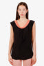 Philosophy Di Alberta Ferretti Black/Pink Silk Tie-Back Top Size 8
