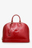Louis Vuitton Cherry Red Vernis Leather Alma GM Bag