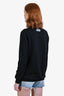 Dolce & Gabbana Black Cotton Cherry Sequined Sweatshirt Size M