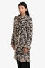 Pre-loved Chanel™ 2017 Runway Black/Gold Metallic Tweed Fringed Midi Coat Size 36
