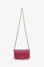 Valentino Pink Crystal Embellished Small Loco Shoulder Bag
