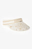 Christian Dior White/Gold D-Smash Astral Visor Hat