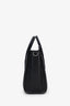 Celine Black Leather Nano Luggage Bag with Strap
