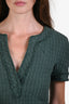 Pre-loved Chanel™ Green Cotton Short Sleeve Raw Edge Tunic Size 36