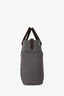 Hermès Grey/Brown Wool Grooming Bag