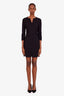 The Row Virgin Wool-Blend V-Neck Mini Dress Size 2
