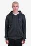 Dolce & Gabbana Green/Navy Blue Wool Zip-Up Hoodie Size 52 Men's