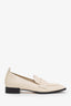 Aeyde Cream Leather Square Toe Loafer Size 40.5