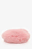 Bottega Veneta Pink Shearling Mini Jodie Clutch