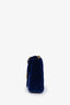 Gucci Blue Velvet GG Large Marmont Shoulder Bag
