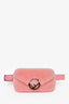 Fendi Pink Shearling and Leather F Belt Bag
