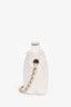 Pre-loved Chanel™ 2026 White Quilted Caviar Leather Hobo with Chain