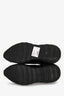 Fendi Black Patent Leather Printed Canvas Sneakers Size 9 Mens