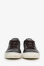 Ermenegildo Zegna Brown Leather Low Top Sneakers Size 9 Mens