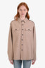Vis A Vis Beige Wool Shirt Jacket Size 3