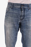 Dolce & Gabbana Light Blue Distressed Straight-Leg Jeans Size 52 Mens