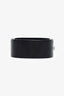 Pre-loved Chanel™ Black Resin Crystal CC Cuff