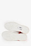 Dolce & Gabbana White/Red Leather Sneakers Size 7.5 Men's