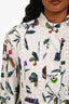 Derek Lam 10 Crosby White/Multi Printed Long Sleeve Mini Dress Size 4