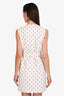 Hermès White/Brown Denim 'Anchor Chain' Print Sleeveless Mini Dress Size 36