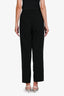 Moschino Black Wool Embroidered Tapered Pants Size 4