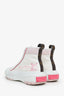 Louis Vuitton 2021 White Canvas and Leather LV Squad Sneaker Boots Size 38