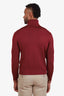 Tom Ford Red Wool Silk Turtleneck Sweater Size 48 Men's