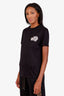 Moncler Black Cotton Logo T-Shirt Size S