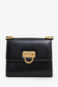 Salvatore Ferragamo Black Leather Gancini Mini Flap Crossbody Bag