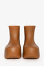 Bottega Veneta Brown Rubber 'Puddle' Ankle Boots Size 35
