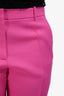 Valentino Fuchsia Wool Crepe Couture Pants Size 48
