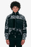 Sacai 19AW Black Paisley Bandana Floral Jacket Size 1 Mens