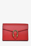 Gucci Red Leather Dionysus Wallet On Chain