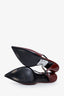 Gucci Red Patent Chain-Embellished Signoria Slingback Pumps Size 38