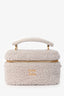 Miu Miu White Sheep Fur Vanity Top Handle
