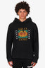 Gucci Black Logo Printed Oversized Hoodie Size XL Mens