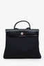 Hermès 2023 Black Toile Canvas and Leather Herbag Zip 31
