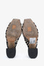 Jimmy Choo Black/White Pony Hair Animal Print Sandals Size 38.5