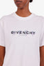 Givenchy White Cotton Logo T-Shirt Size XXS