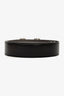 Hermès Black/Grey Leather H Belt Size 100 SHW