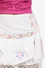 Love Shack Fancy White Rhodes Mini Skirt Size 4