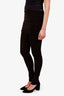 Blumarine Black Jersey Layered Leggings Size 0