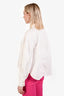 Frame White Denim Box Cropped Shirt Size M