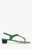 Gucci Green Suede Horsebit Sandals Size 37