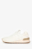 Baskets Miu Miu x New Balance blanches à logo, effet vieilli, à lacets, pointure 36,5.